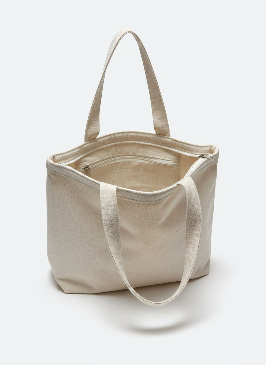 Floral Hand-Painted Cotton Tote Bag 10